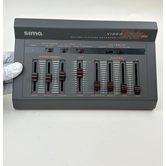 NOS Sima Video Editmaster Edit Master Plus W/ Power Audio Cables & Microphone EX - Picture 9 of 11